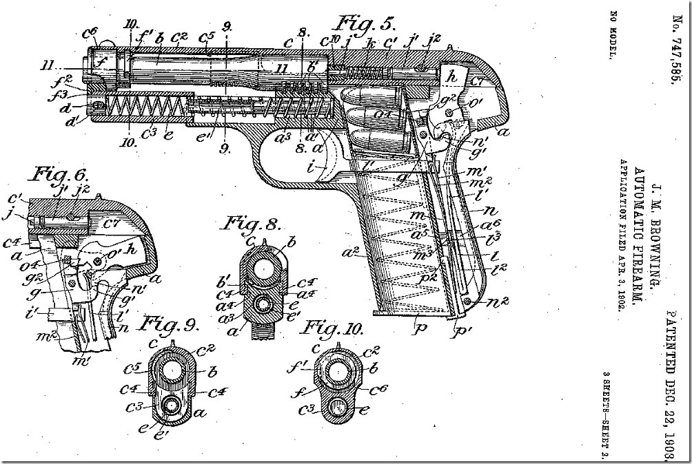 Браунинг 1903 патент