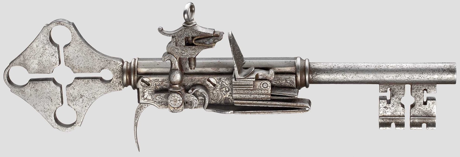 key - flintlock pistol