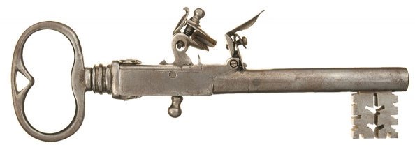 key - flintlock pistol