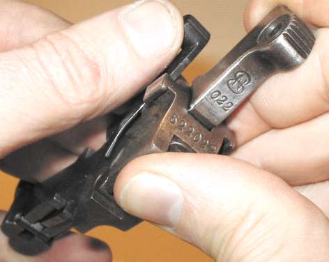 Disassembly of the pistol Mauser C96