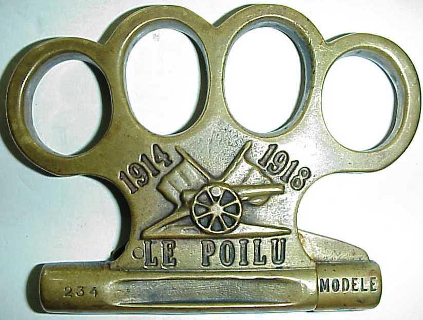 Pistol - knuckle duster Le Poilu