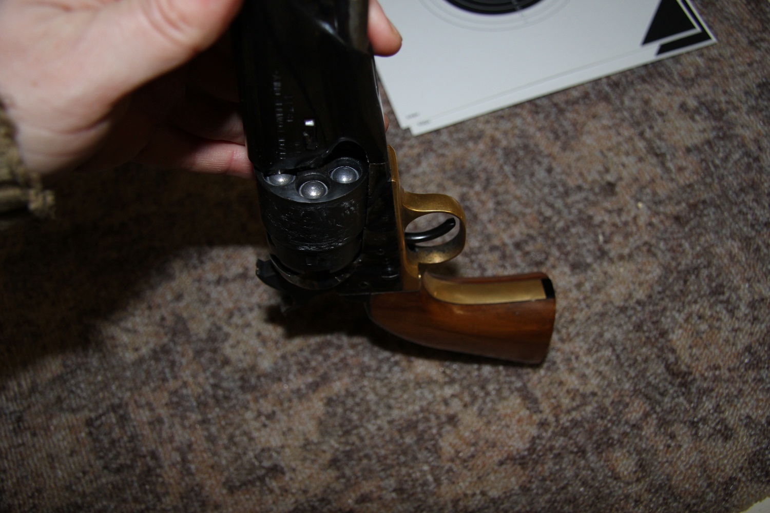 loading revolver Colt Army 1860