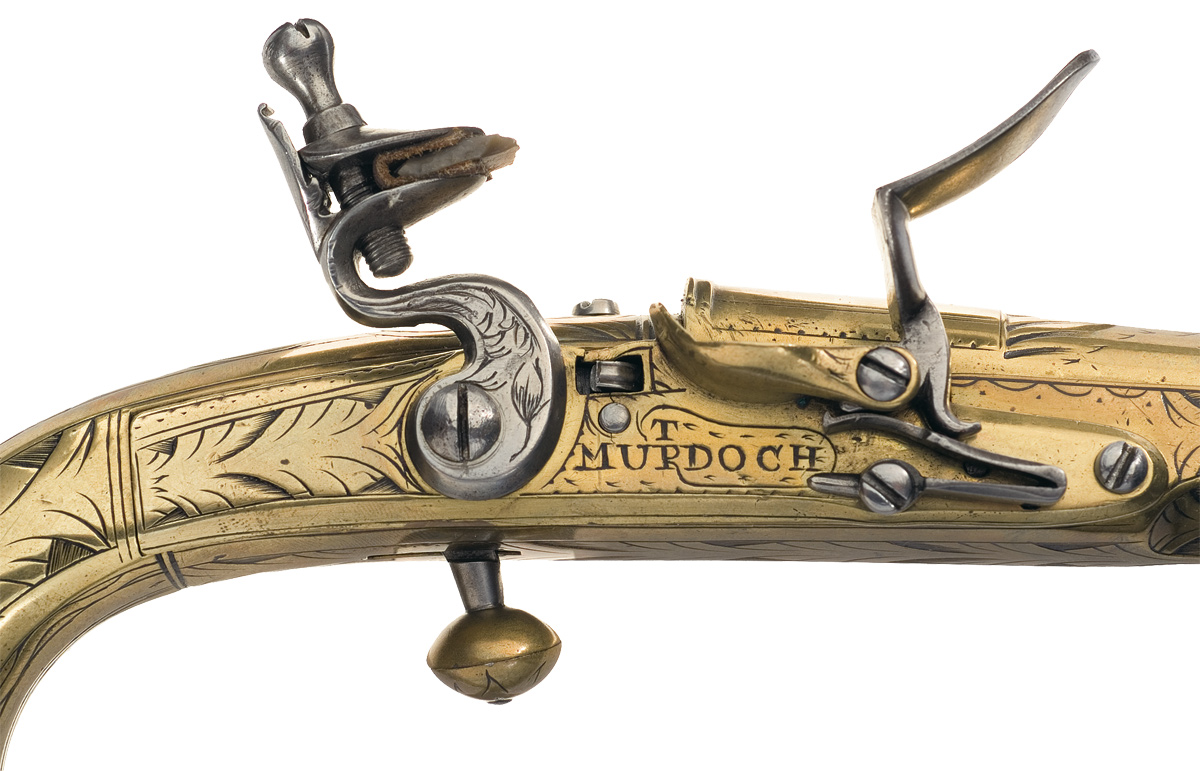 Scottish flintlock pistol
