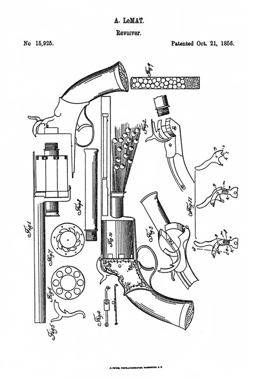 October 21st, 1856, Le Mat patent №15925