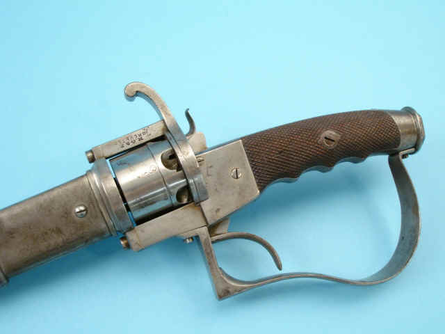 Бельгийский шпилечный револвьер - сабля