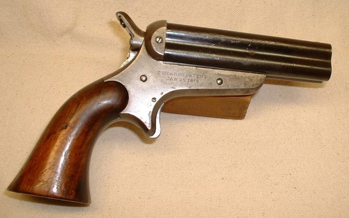 Sharps Model 3В Four Barrel Pepperbox Pistol