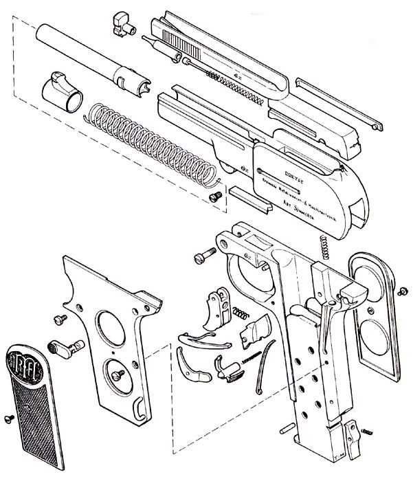 1907 Dreyse Pistol Second Variant