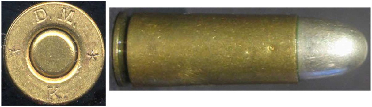 cartridge 8 mm Bergmann