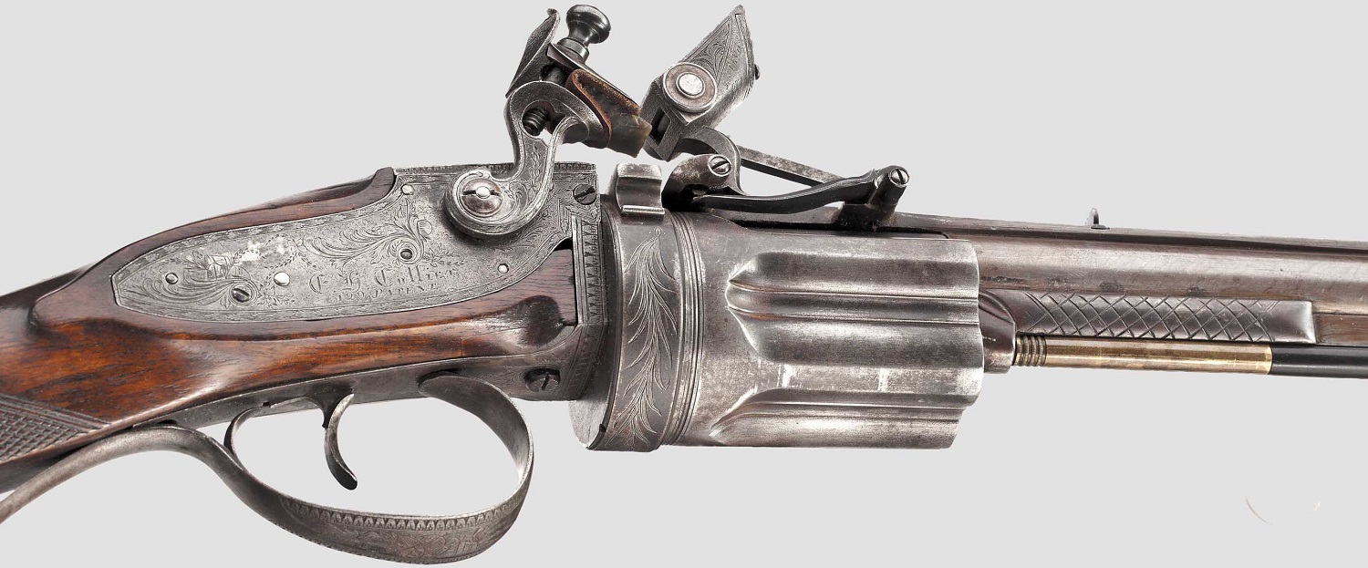 Flintlock revolver rifle, Collier system