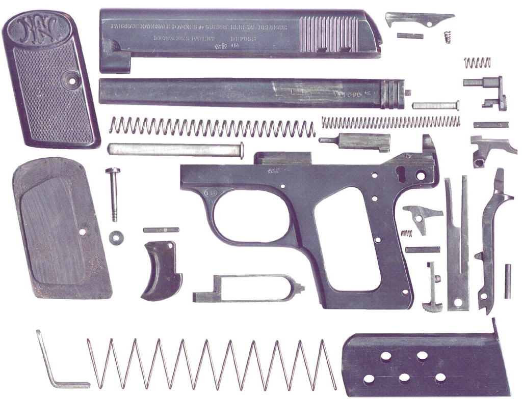 FN Browning M 1906 Pistol variation long barrel