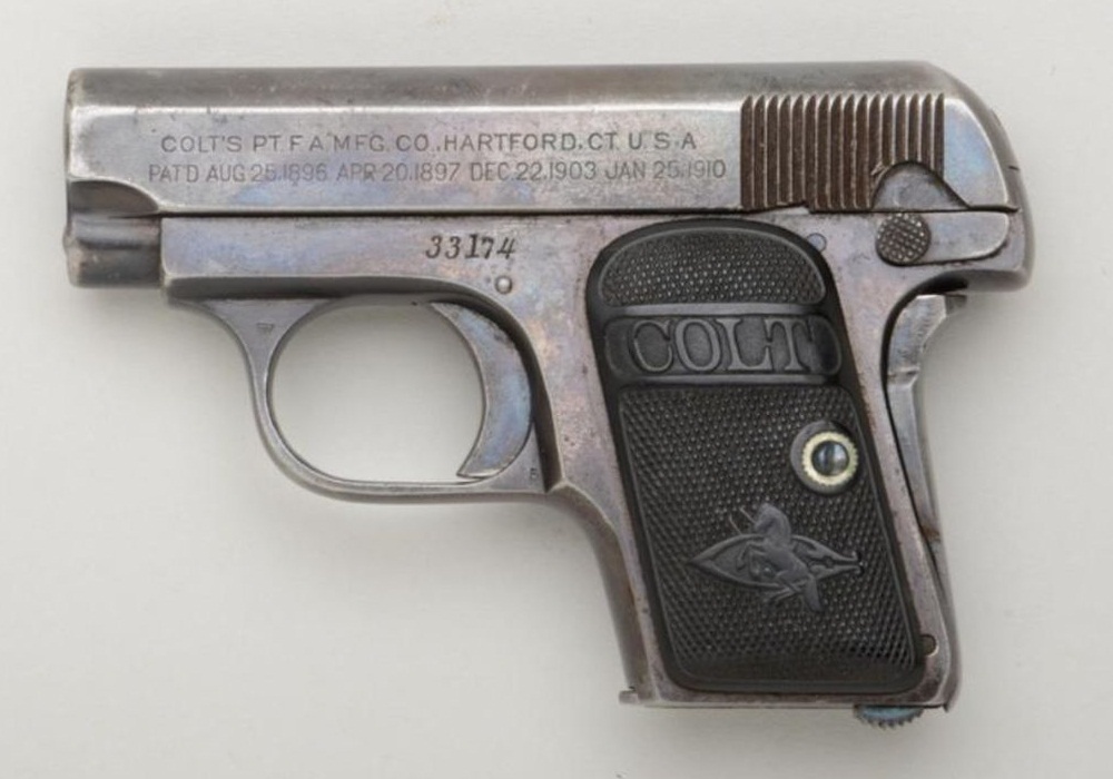 Colt 1908 Vest Pocket with Type I standard grips