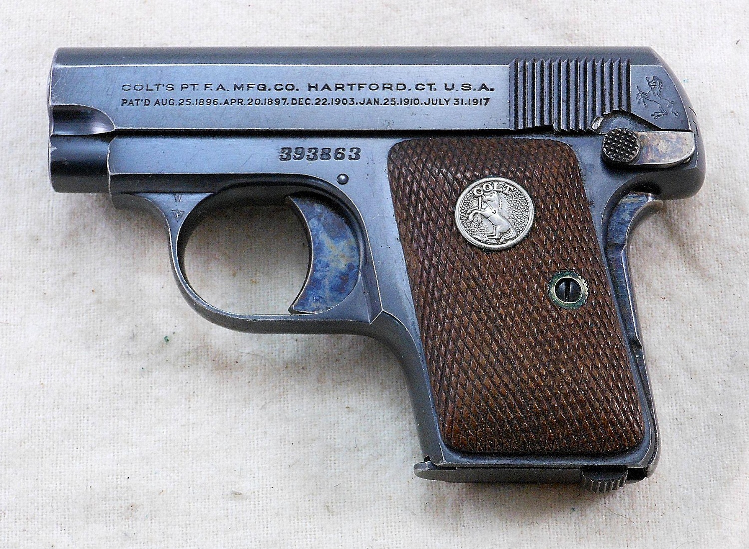 Colt Model 1908 Vest Pocket Hammerless .25 ACP