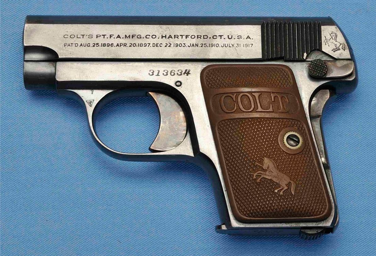 Colt 1908 Vest Pocket with Type II standard grips