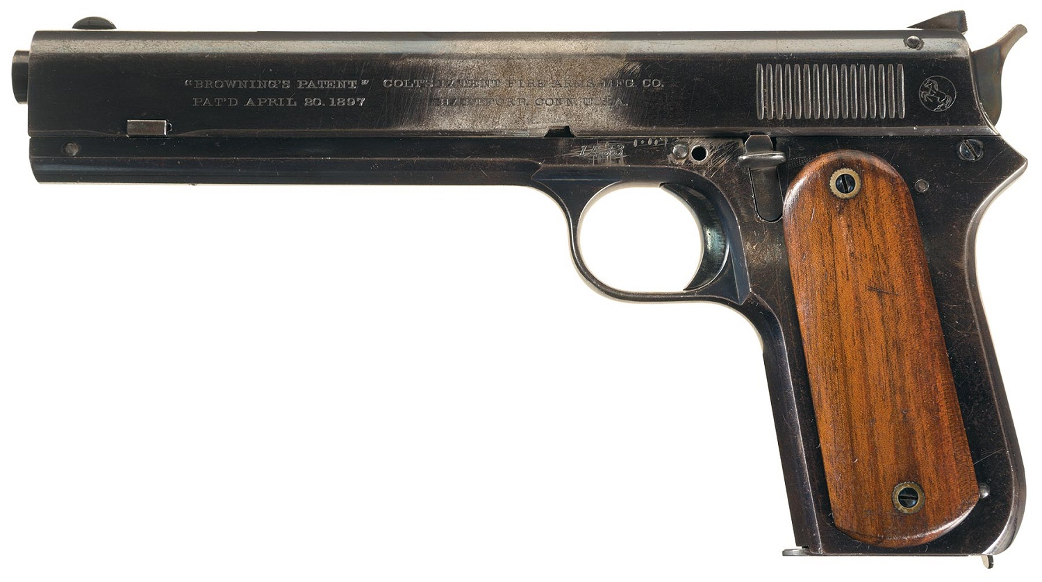 Prototype slide stop The Colt Model 1900