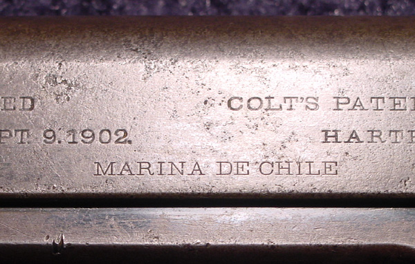 Colt Model 1902 Military for use by the Chilean Navy