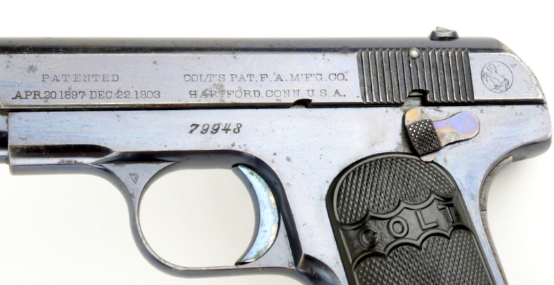Colt Model 1903 Pocket Hammerless Second Variant