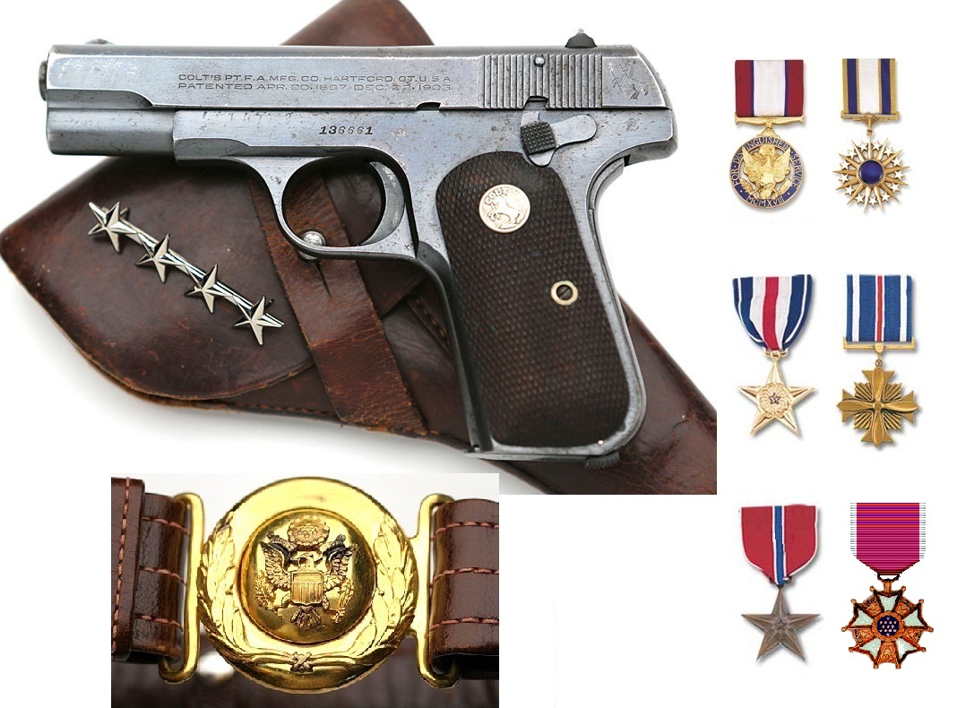 1908 Colt Hammerless Pocket Model ssued to General US