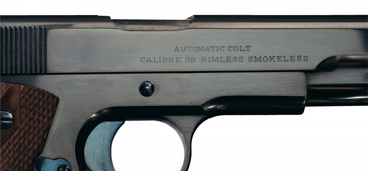 Experimental Colt Model 1910 Pistol 9.8 mm