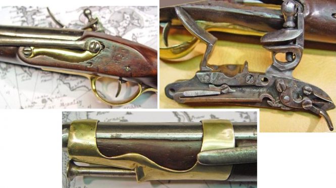  French flintlock Marine Pistol model of 1763/66 