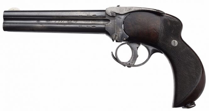 Charles Lancaster Four Barreled Pistol 