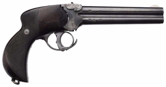 Charles Lancaster Four Barreled Pistol 