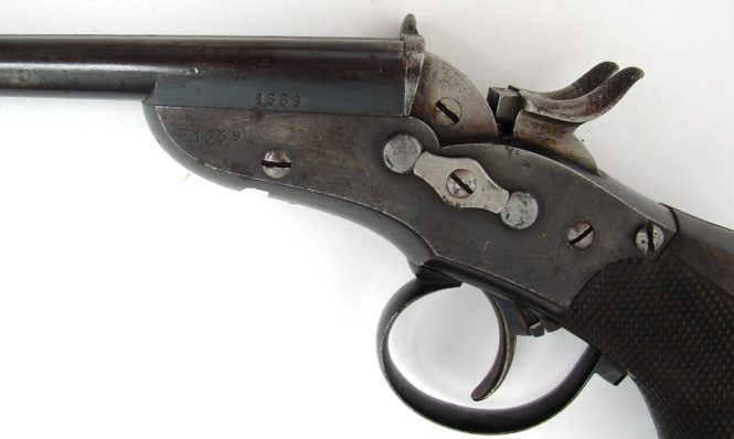 Remington Nagant Rolling Block pistol second variation