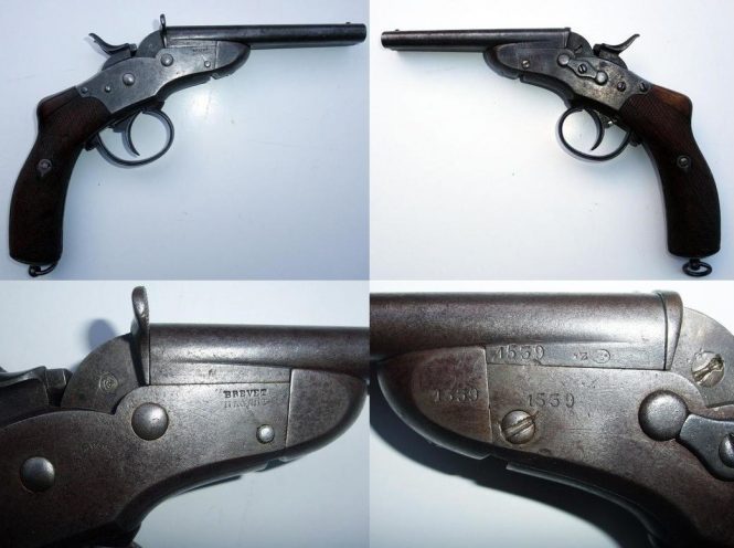 Remington Nagant Rolling Block pistol first variation
