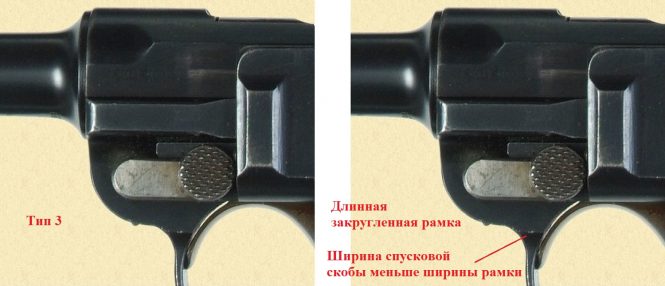 Long and short frame profiles Luger variations