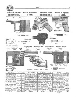 ALFA Catalogue of Arms and the Outdoors Arms of the Worlds 1911