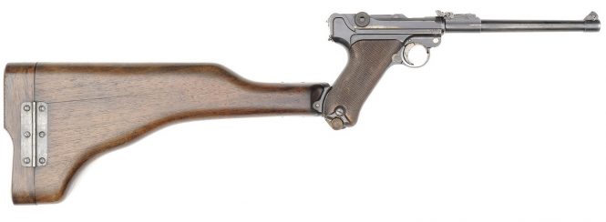 Box-type wooden holster-stock for Lange Pistole 08