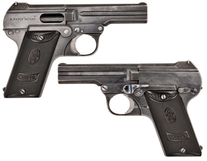 Steyr-Pieper Pistol 7.65mm civil model pre-war issue