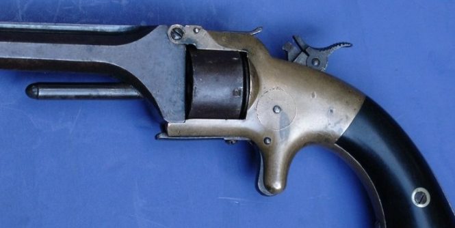 Smith & Wesson Model 1 First Issue 2nd Type Revolver with Scarce Bayonet Latch