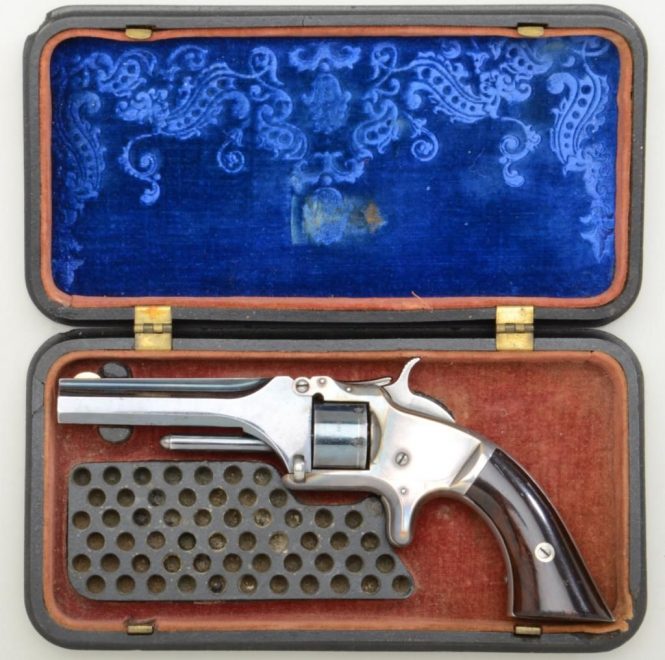 Smith & Wesson Model 1 Second Issue in gutta percha case